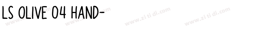 LS Olive 04 Hand字体转换